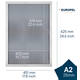 Kliklijst Europel A2 25mm mat wit