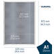 Kliklijst Europel A1 25mm mat wit