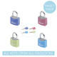 Hangslot MasterLock 4 assorti alu 20mm 4 stuks