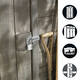Hangslot MasterLock overval + aluminium 40mm