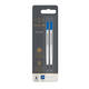 Rollerpenvulling Parker Quink medium blauw blister à 2 stuks