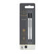 Rollerpenvulling Parker Quink medium zwart blister à 2 stuks