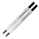 Rollerpenvulling Parker Quink medium zwart blister à 2 stuks