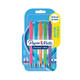 Balpen Paper Mate Flexgrip drukknop Bright fun M assorti blister à 5st