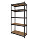 Stellingkast BRASQ 5 borden 90x40x180cm SU175 max 875 KG zwart