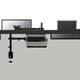 Monitorarm met laptopstandaard Neomounts FPMA-D550NOTEBOOK zwart