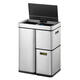 Afvalbak EKO Mirage Plus sensor 30liter en 2x15liter RVS
