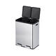 Pedaalemmer EKO Essential Recycler 2x30 liter rvs