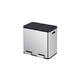 Pedaalemmer EKO Essential Recycler 2x22 liter rvs
