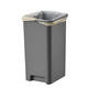 Pedaalemmer EKO Hana Duo Recycling 2x10 liter grijs wit