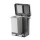 Pedaalemmer EKO Hana Duo Recycling 2x10 liter grijs wit