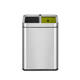 Afvalbak EKO Laguna Slim met inwerpopening 2x10liter RVS