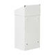 Afvalbak Vepa Bins met pushdeksel 50 liter metaal wit
