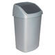 Afvalbak Curver Swing 50 liter zilver