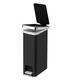 Pedaalemmer EKO Hana Slim 40 liter zwart