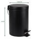 Pedaalemmer BRASQ 20 liter zwart