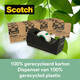 Plakband Scotch Magic 810 19mmx33m transparant 14 rollen + plakbandhouder zwart