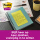 Memoblok 3M Post-it 584 127x203mm Super Sticky lijn assorti kleur 4 stuks