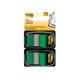 Indextabs 3M Post-it 680 25.4x43.2mm duopack groen 100 vel