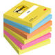 Memoblok 3M Post-it 654 76x76mm Energetic Colours 6 stuks