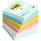 Memoblok 3M Post-it 654 76x76mm Beachside Colour 6 stuks