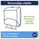 Reinigingsdoekdispenser Tork W4 Performance gevouwen turquoise 654000