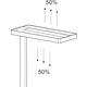 Werkplek tafelklem MAUL Javal LED dimbaar hg 120cm wit