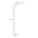 Vloerlamp MAUL Jet LED dimbaar hg 195 cm wit