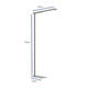 Vloerlamp MAUL Jet LED dimbaar hg 195 cm zilver