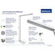 Vloerlamp MAUL Jet LED dimbaar hg 195 cm zilver