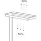 Werkpleklamp tafelklem MAUL Juvis LED beweging- daglichtsensor dimbaar hg 120cm wit