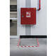 Vloermarkeringstape DURALINE 50mmx30m rood-wit