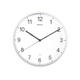 Wandklok MAUL Sprint RC Ø30x5cm kunststof wit/wit incl batterij