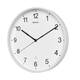Wandklok MAUL Sprint RC Ø30x5cm kunststof wit/wit incl batterij