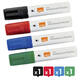 Whiteboardmarker Nobo Glide schuin assorti 10mm 4stuks