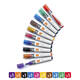 Whiteboardmarker Nobo Liquid ink rond assorti 3mm 10stuks