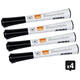 Whiteboardmarker Nobo Glide fijn zwart 1mm 4stuks
