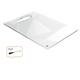 Notitiebord Nobo transparant acryl met handgreep A4