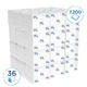 Toiletpapier Kleenex gevouwen 2-laags 110x186mm wit 8408