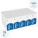 Handdoek Kleenex Ultra i-vouw 2-laags 215x318mm 15x124 vel wit 6778
