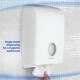 Handdoekdispenser Kimberly Clark Aquarius i-vouw wit 6945