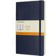Notitieboek Moleskine large 130x210mm lijn soft cover sapphire blue