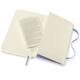 Notitieboek Moleskine pocket 90x140mm lijn soft cover hydrangea blue