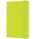Notitieboek Moleskine pocket 90x140mm lijn hard cover lemon green