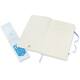 Notitieboek Moleskine large 130x210mm lijn soft cover hydrangea blue
