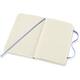 Notitieboek Moleskine pocket 90x140mm blanco soft cover hydrangea blue
