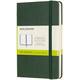 Notitieboek Moleskine pocket 90x140mm blanco hard cover myrtle green