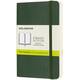 Notitieboek Moleskine pocket 90x140mm blanco soft cover myrtle green