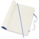 Notitieboek Moleskine large 130x210mm blanco soft cover hydrangea blue