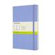 Notitieboek Moleskine large 130x210mm blanco hard cover hydrangea blue